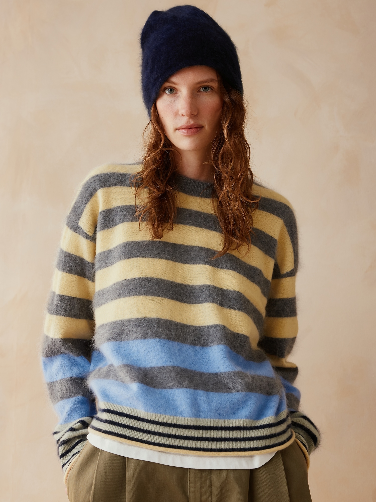 Banana Republic x Zankov | Jules リバーシブル ブラッシュドカシミヤ ビーニー-2