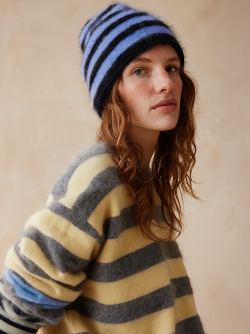 Banana Republic x Zankov | Jules リバーシブル ブラッシュドカシミヤ ビーニー