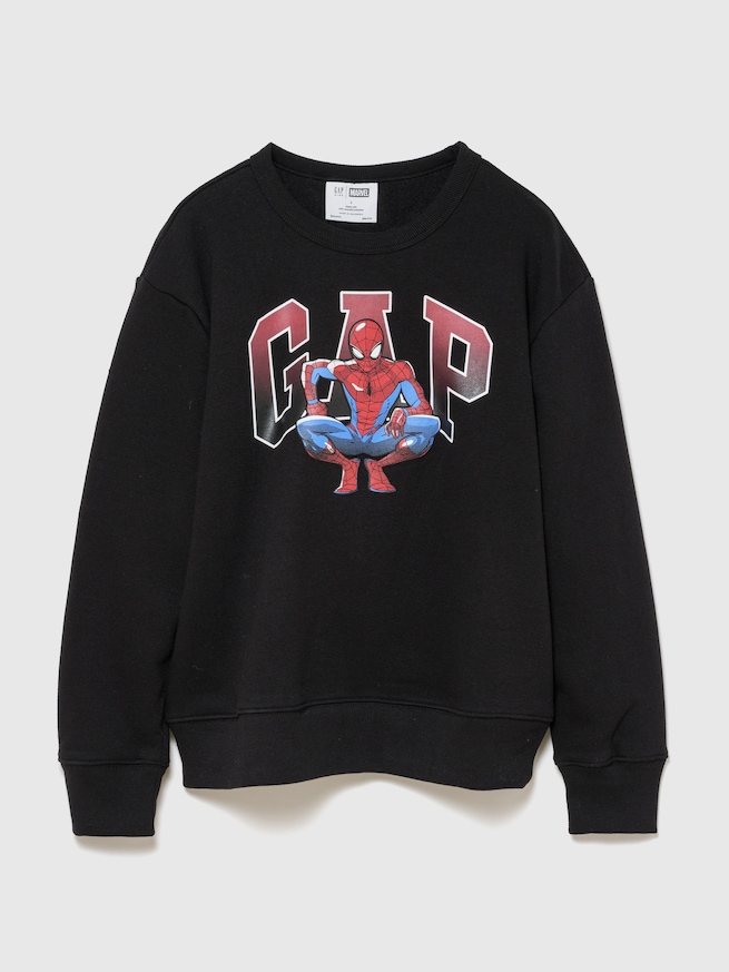 GapKidsマーベル スパイダーマン リラックスフィット GAPロゴスウェットシャツ-0