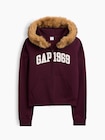 GAP1969ロゴ クロップド ジップアップパーカー-3