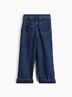 babyGap あったか裏地 刺しゅう ワイドデニム-1