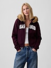 GAP1969ロゴ クロップド ジップアップパーカー-0