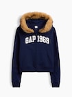 GAP1969ロゴ クロップド ジップアップパーカー-3