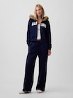 GAP1969ロゴ クロップド ジップアップパーカー-2