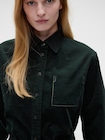 Gap &times; Victoria Beckham コーデュロイ クロップドシャツ-3