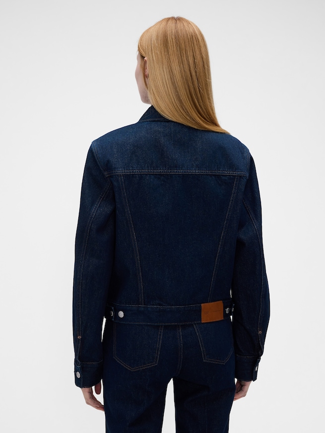 Gap &times; Victoria Beckham リラックスフィット クロップド デニムジャケット-3
