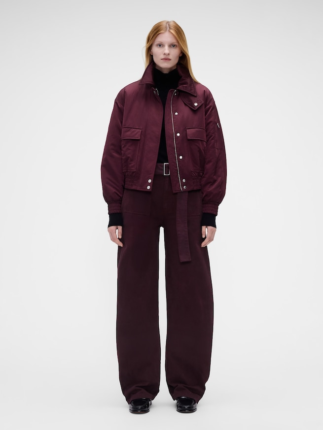 Gap &times; Victoria Beckham ハイライズ ユーティリティパンツ-0