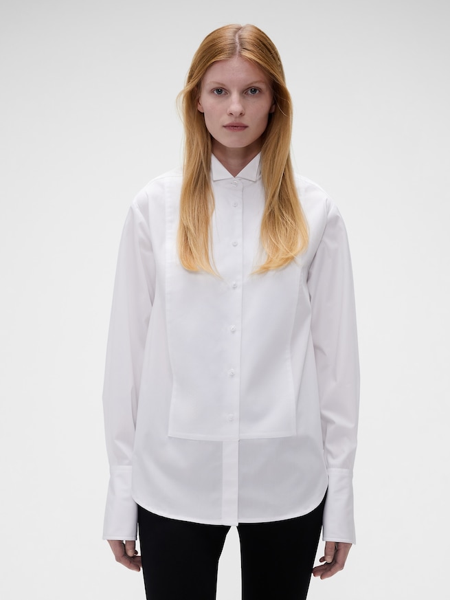 Gap &times; Victoria Beckham オーガニックコットン タキシードシャツ-0