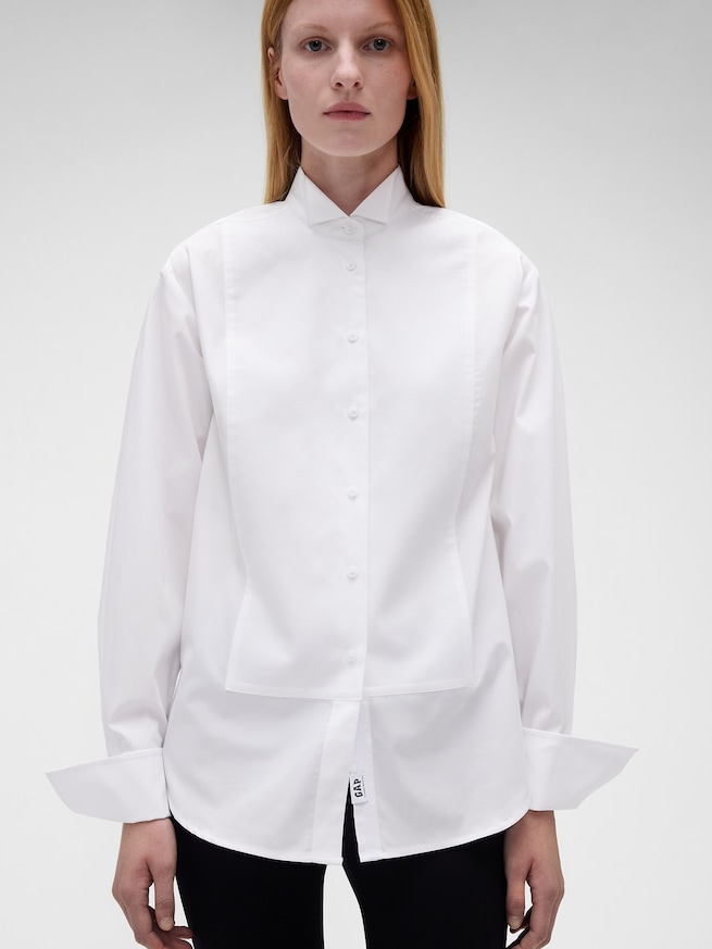 Gap &times; Victoria Beckham オーガニックコットン タキシードシャツ-3
