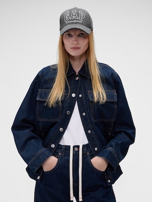 Gap &times; Victoria Beckham ウールブレンド ロゴ ベースボールハット