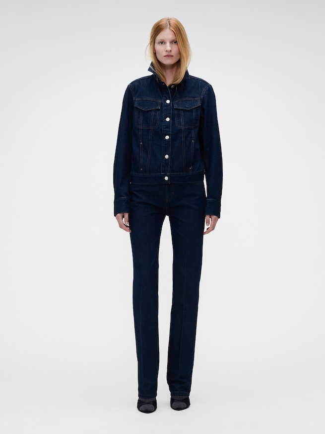 Gap &times; Victoria Beckham ハイライズ ストレートデニム-9