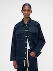 Gap &times; Victoria Beckham デニム ジップアップシャツ-8