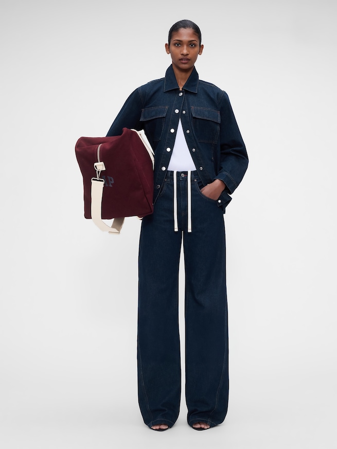 Gap &times; Victoria Beckham デニム ジップアップシャツ-2