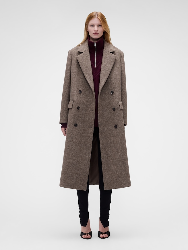 Gap &times; Victoria Beckham ウールブレンド チェスターフィールドコート-0