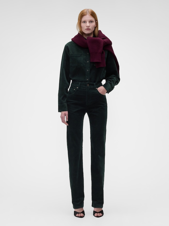 Gap &times; Victoria Beckham ハイライズ ストレートデニム-0
