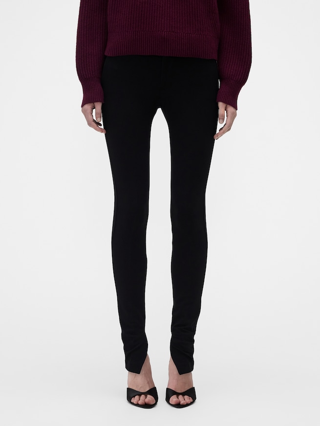 Gap &times; Victoria Beckham ミッドライズ スプリットヘム ポンチパンツ-2