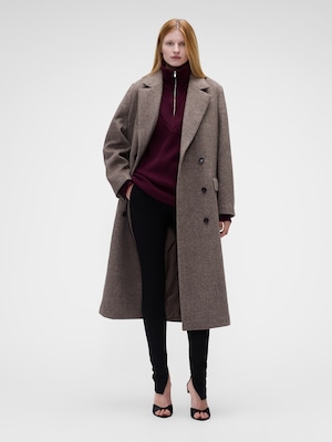 Gap &times; Victoria Beckham ミッドライズ スプリットヘム ポンチパンツ