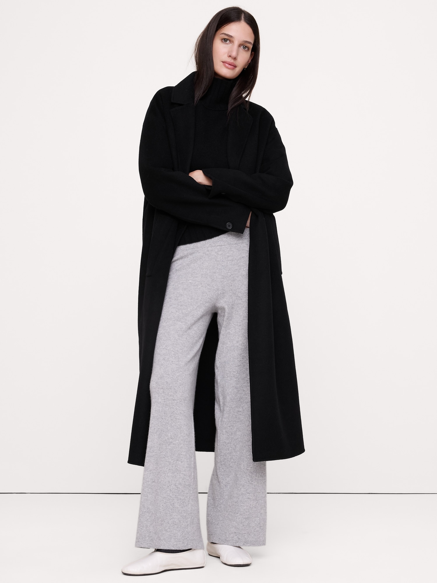 カシミヤ ニットパンツ-2
