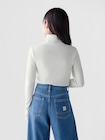 リブ GAPロゴ タートルネックTシャツ-1
