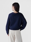 CashSoft カシミヤタッチ オーバーサイズ GAPロゴ ジョニーカラーセーター-1