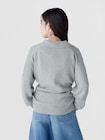 CashSoft カシミヤタッチ オーバーサイズ GAPロゴ ジョニーカラーセーター-1