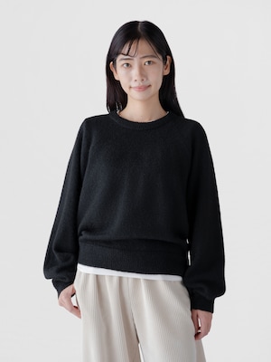 ふわもこ リラックスフィット クルーネックセーター